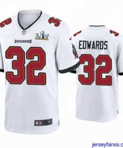 Exclusive Mike Edwards Buccaneers White Super Bowl Lv Game Jersey