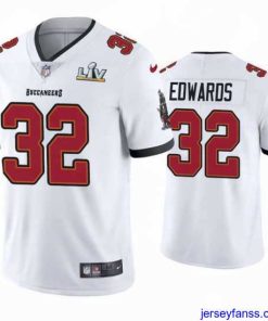 Amazing Mike Edwards Buccaneers White Super Bowl Lv Vapor Limited Jersey