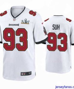 Fantastic Ndamukong Suh Buccaneers White Super Bowl Lv Game Jersey