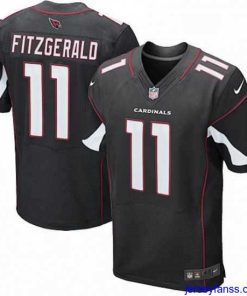 Gorgeous Nike Arizona Cardinals 11 Larry Fitzgerald Elite Black Alternate NFL Jersey