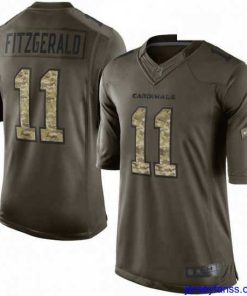 Amazing Nike Arizona Cardinals 11 Larry Fitzgerald Elite Green Salute to Service NFL Jersey