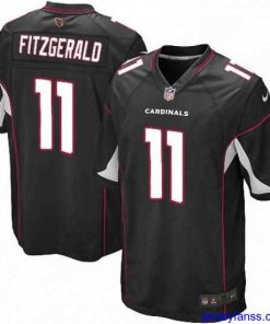 Gorgeous Nike Arizona Cardinals 11 Larry Fitzgerald Game Black Alternate NFL Jersey