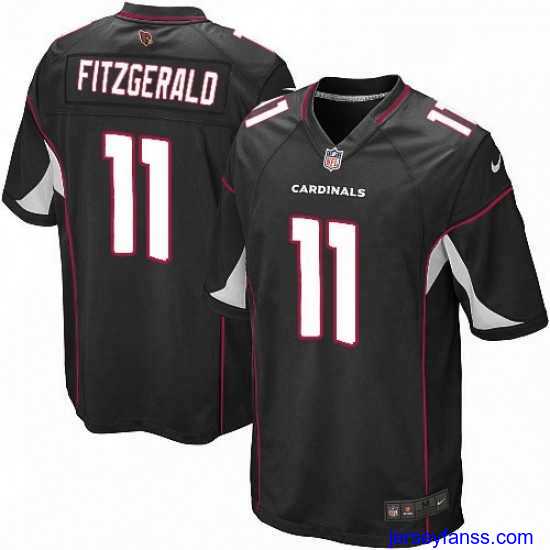 Gorgeous Nike Arizona Cardinals 11 Larry Fitzgerald Game Black Alternate NFL Jersey