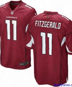 Outstanding Nike Arizona Cardinals 11 Larry Fitzgerald Game Red Team Color NFL Jersey