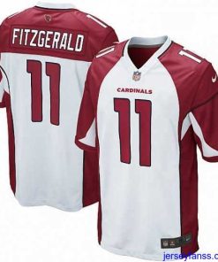 Premium Nike Arizona Cardinals 11 Larry Fitzgerald Game White NFL Jersey