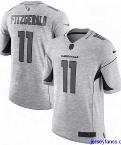 Outstanding Nike Arizona Cardinals 11 Larry Fitzgerald Limited Gray Gridiron II NFL Jersey