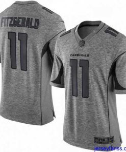 Impressive Nike Arizona Cardinals 11 Larry Fitzgerald Limited Gray Gridiron NFL Jersey