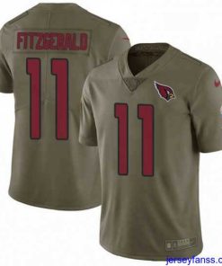 Stylish Nike Arizona Cardinals 11 Larry Fitzgerald Limited Olive 2017 Salute to Service NFL Jersey