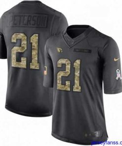 Exclusive Nike Arizona Cardinals 21 Patrick Peterson Limited Black 2016 Salute to Service NFL Jersey