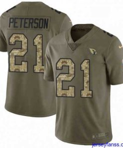 Amazing Nike Arizona Cardinals 21 Patrick Peterson Limited OliveCamo 2017 Salute to Service NFL Jersey