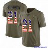 Stylish Nike Arizona Cardinals 21 Patrick Peterson Limited OliveUSA Flag 2017 Salute to Service NFL Jersey