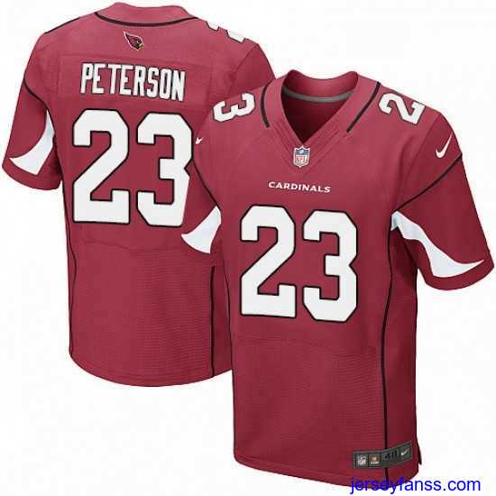 Stylish Nike Arizona Cardinals 23 Adrian Peterson Elite Red Team Color NFL Jersey