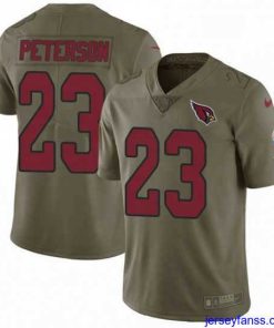 Impressive Nike Arizona Cardinals 23 Adrian Peterson Limited Olive 2017 Salute to Service NFL Jersey