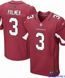 Premium Nike Arizona Cardinals 3 Carson Palmer Elite Red Team Color NFL Jersey