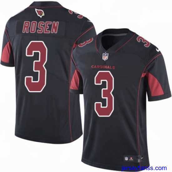 Outstanding Nike Arizona Cardinals 3 Josh Rosen Elite Black Rush Vapor Untouchable NFL Jersey