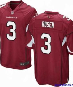 Exclusive Nike Arizona Cardinals 3 Josh Rosen Game Red Team Color NFL Jersey