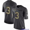 Stylish Nike Arizona Cardinals 3 Josh Rosen Limited Black 2016 Salute to Service NFL Jersey