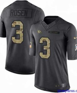 Stylish Nike Arizona Cardinals 3 Josh Rosen Limited Black 2016 Salute to Service NFL Jersey