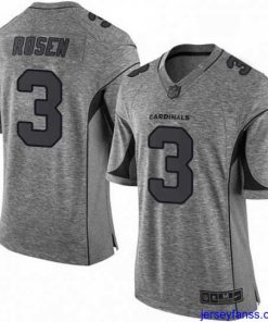 Fantastic Nike Arizona Cardinals 3 Josh Rosen Limited Gray Gridiron NFL Jersey