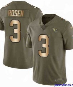 Impressive Nike Arizona Cardinals 3 Josh Rosen Limited OliveGold 2017 Salute to Service NFL Jersey
