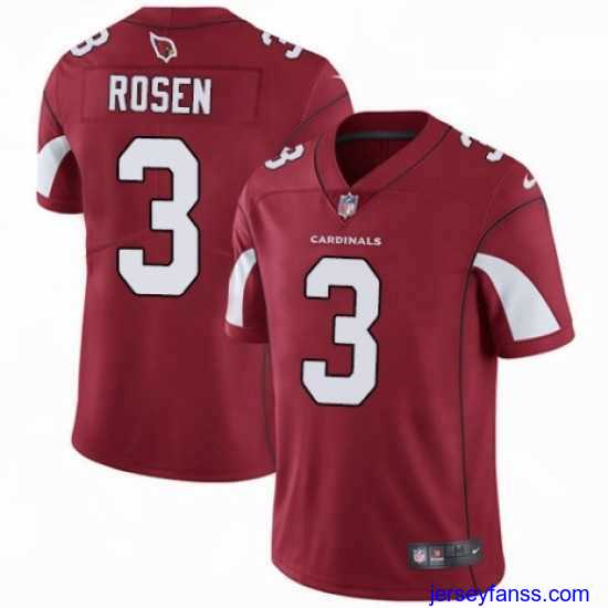 Premium Nike Arizona Cardinals 3 Josh Rosen Red Team Color Vapor Untouchable Limited Player NFL Jersey