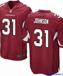 Impressive Nike Arizona Cardinals 31 David Johnson Game Red Team Color NFL Jersey