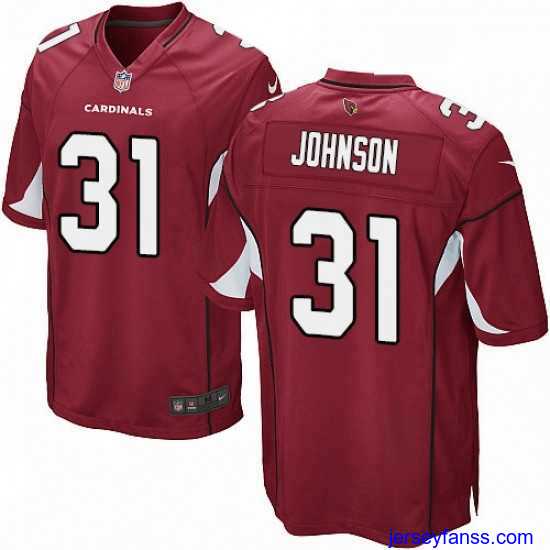 Impressive Nike Arizona Cardinals 31 David Johnson Game Red Team Color NFL Jersey