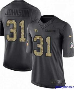 Impressive Nike Arizona Cardinals 31 David Johnson Limited Black 2016 Salute to Service NFL Jersey