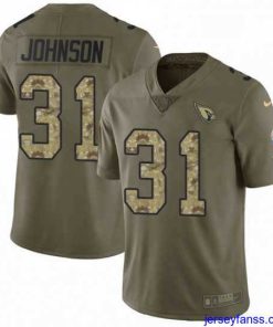 Exclusive Nike Arizona Cardinals 31 David Johnson Limited OliveCamo 2017 Salute to Service NFL Jersey