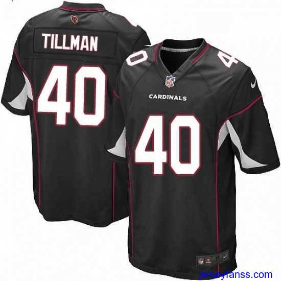 Impressive Nike Arizona Cardinals 40 Pat Tillman Game Black Alternate NFL Jersey