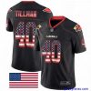 Amazing Nike Arizona Cardinals 40 Pat Tillman Limited Black Rush USA Flag NFL Jersey