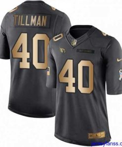 Exclusive Nike Arizona Cardinals 40 Pat Tillman Limited BlackGold Salute to Service NFL Jersey
