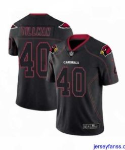 Premium Nike Arizona Cardinals 40 Pat Tillman Limited Lights Out Black Rush NFL Jersey