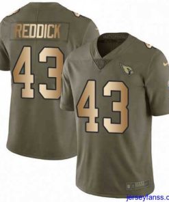 Gorgeous Nike Arizona Cardinals 43 Haason Reddick Limited OliveGold 2017 Salute to Service NFL Jersey