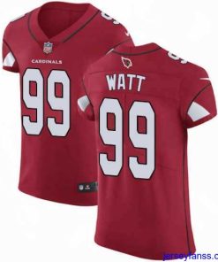 Stylish Nike Arizona Cardinals 99 J J  Watt Red Team Color Stitched NFL Vapor Untouchable Elite Jersey