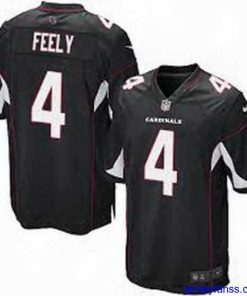 Outstanding Nike Cardinals 4 Jay Feely Black Game Jersey