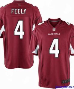 Fantastic Nike Cardinals 4 Jay Feely Red Game Jersey