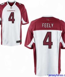 Outstanding Nike Cardinals 4 Jay Feely White Game Jersey