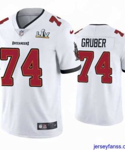Impressive Paul Gruber Buccaneers White Super Bowl Lv Vapor Limited Jersey