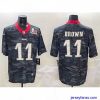 Exclusive Philadelphia Eagles 11 A  J  Brown Black 2025 Super Bowl LIX Patch Camo Vapor Untouchable Limited Stitched Football Jersey