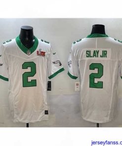 Outstanding Philadelphia Eagles 2 Darius Slay Jr  White 2025 Super Bowl LIX Patch F.U.S.E  Vapor Untouchable Limited Stitched Football Jersey