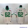 Amazing Philadelphia Eagles 62 Jason Kelce White 2025 Super Bowl LIX Patch F.U.S.E  Vapor Untouchable Limited Stitched Football Jersey