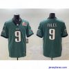 Amazing Philadelphia Eagles 9 Nick Foles Green 2025 Super Bowl LIX Patch Vapor Untouchable Limited Stitched Football Jersey
