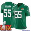 Impressive Philadelphia Eagles Brandon Graham #55 Kelly Green 2024 2025 Super Bowl LIX F.U.S.E Stitched NFL Jersey