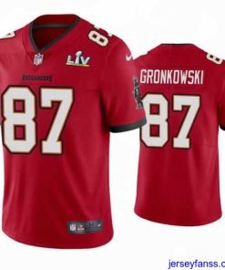 Exclusive Rob Gronkowski Buccaneers Red Super Bowl Lv Vapor Limited Jersey