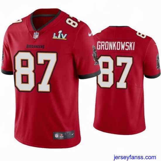 Exclusive Rob Gronkowski Buccaneers Red Super Bowl Lv Vapor Limited Jersey