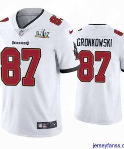 Exclusive Rob Gronkowski Buccaneers White Super Bowl Lv Vapor Limited Jersey