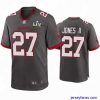 Stylish Ronald Jones Ii Buccaneers Pewter Super Bowl Lv Game Jersey