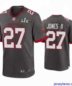 Stylish Ronald Jones Ii Buccaneers Pewter Super Bowl Lv Game Jersey