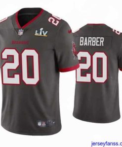 Gorgeous Ronde Barber Buccaneers Pewter Super Bowl Lv Vapor Limited Jersey